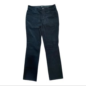 ST JOHNS BAY Black Corduroy PANTS Straight Leg 8